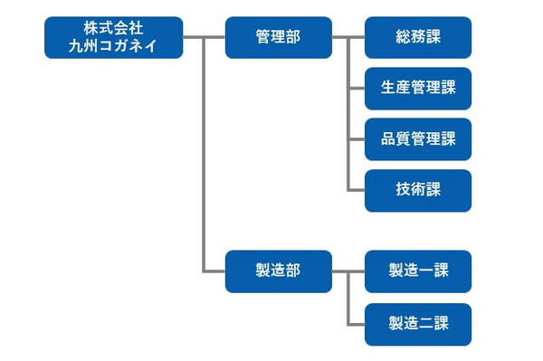 九州コガネイ組織図